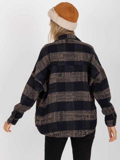 Koszula DN-KS-3990.95P granatowy M