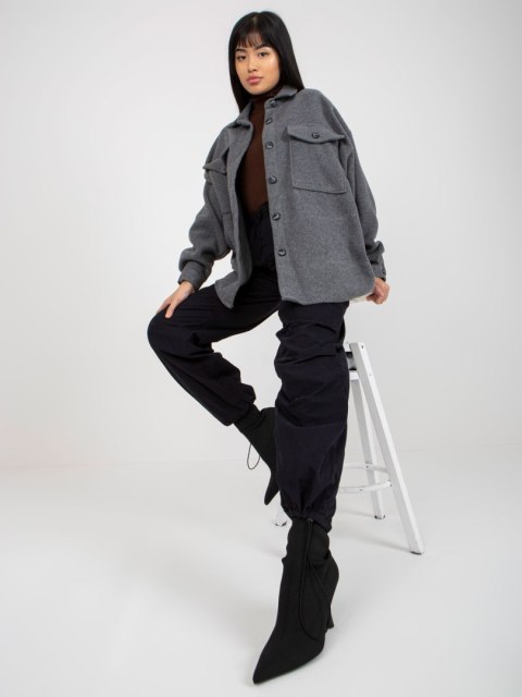 Koszula DN-KS-4005.99P ciemny szary L