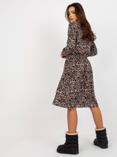 Sukienka D73771M30365A czarno-beżowy XS