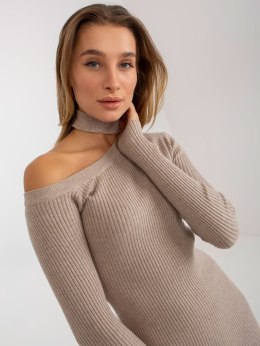 Sukienka NM-SK-NG-2315.19P ciemny bezowy L/XL