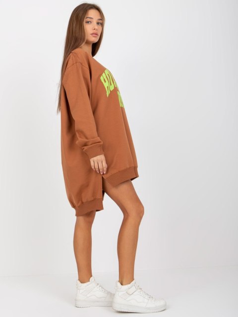 Bluza VI-BL-3102.01P brązowo-zielony