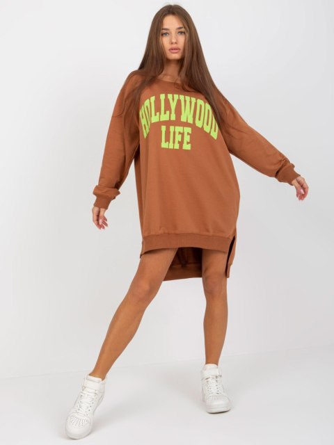 Bluza VI-BL-3102.01P brązowo-zielony