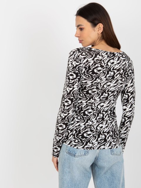 Bluzka LK-BZ-509198-1.49P biało-czarny S/M