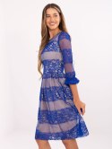 Sukienka LK-SK-506737.68 kobaltowy 40