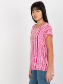 Bluzka D73771R10978P biało-różowy M