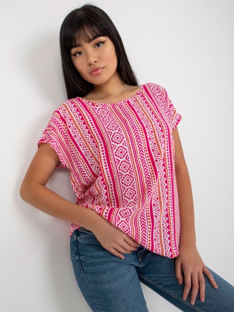 Bluzka D73771R10978P biało-różowy S