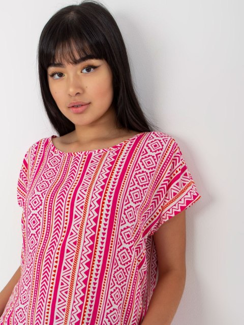 Bluzka D73771R10978P biało-różowy S