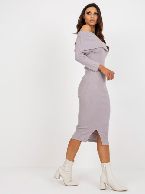 Sukienka EM-SK-HW-20-367.85 jasny fioletowy S/M