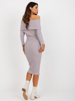Sukienka EM-SK-HW-20-367.85 jasny fioletowy S/M