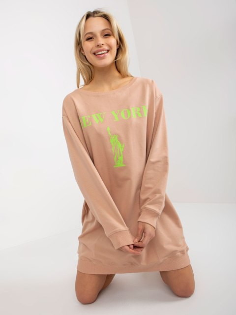 Bluza VI-BL-3212.15X beżowo-zielony