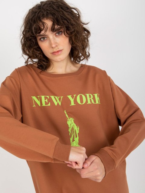 Bluza VI-BL-3212.15X brązowo-zielony