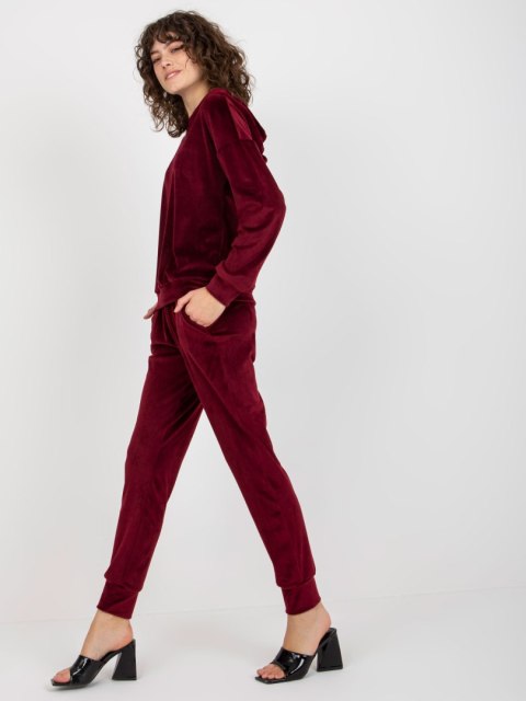 Komplet LK-KMPL-509149.10X bordowy L/XL