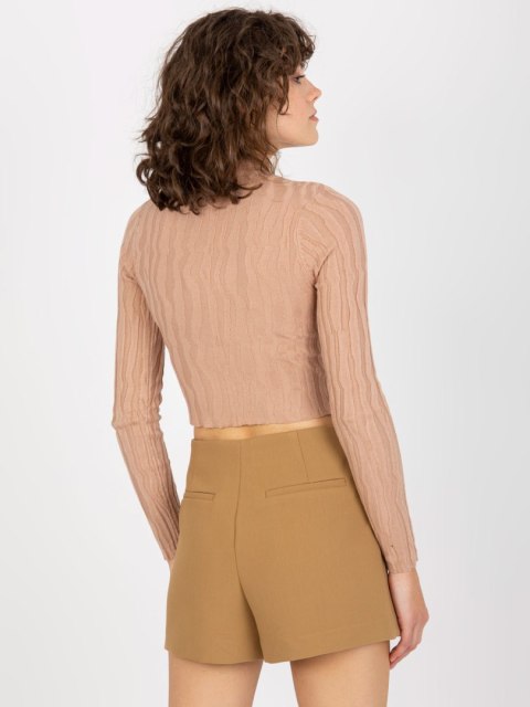 Sweter NM-SW-DZ92527-1.91P ciemny bezowy