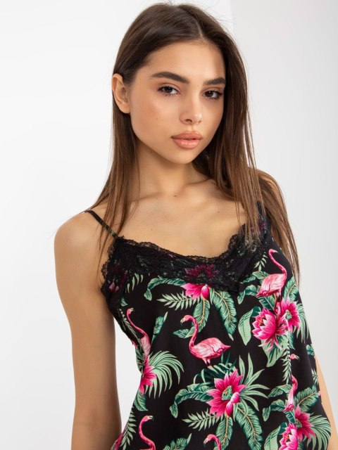 Bluzka D73771M11059A czarno-zielony M