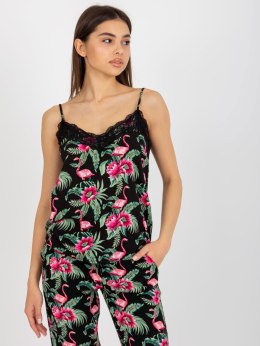 Bluzka D73771M11059A czarno-zielony XS