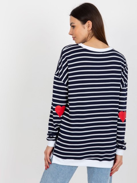 Bluza LO-BL-LK-236.27X biało-granatowy S/M