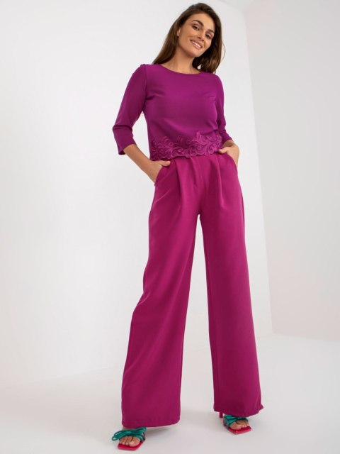 Bluzka LK-BZ-505970.33P fioletowy 38