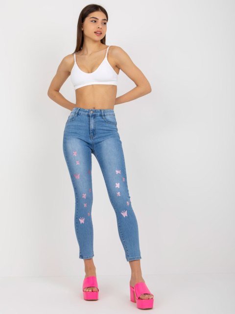Spodnie jeans NM-SP-JK105.85P niebieski XS