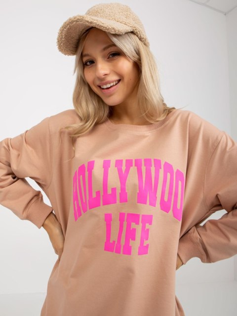 Bluza VI-BL-3102.01P beżowo-różowy