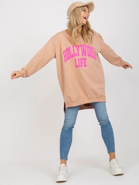 Bluza VI-BL-3102.01P beżowo-różowy