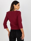 Bluzka LK-BZ-506524.43P bordowy 36