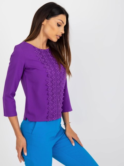 Bluzka LK-BZ-506521.90 ciemny fioletowy 42