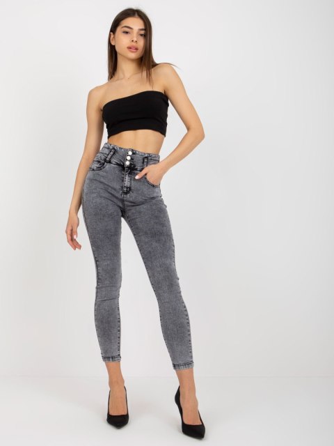 Spodnie jeans NM-SP-L73.79P ciemny szary XS