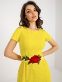 Sukienka LK-SK-506318.16P żółty 36