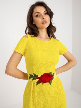 Sukienka LK-SK-506318.16P żółty 36