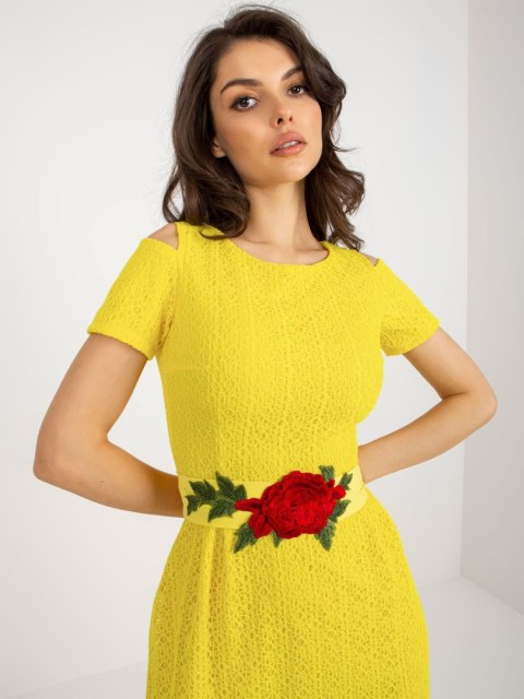 Sukienka LK-SK-506318.16P żółty 36