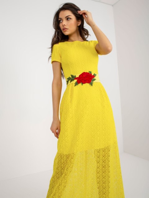 Sukienka LK-SK-506318.16P żółty 36