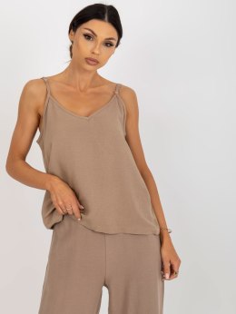 Top TW-TP-BE-A290.33P ciemny bezowy M