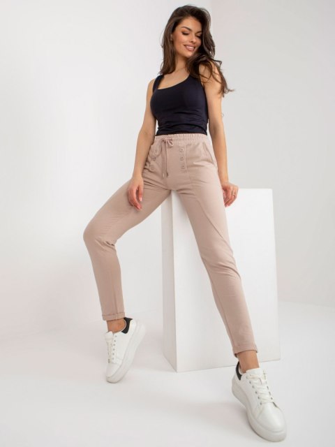 Spodnie dresowe RV-DR-8692.21 ciemny bezowy L/XL