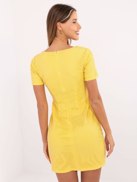 Sukienka LK-SK-506335.21 ciemny żółty 36
