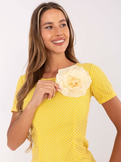 Sukienka LK-SK-506335.21 ciemny żółty 40