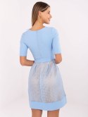 Sukienka LK-SK-506551.76P jasny niebieski 40