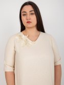 Bluzka LK-BZ-506692.32 beżowy 46