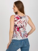 Bluzka AT-BZ-2202B.70 biało-różowy M/L