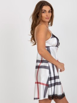 Koszula nocna BR-KN-1058-2 biało-czarny XL