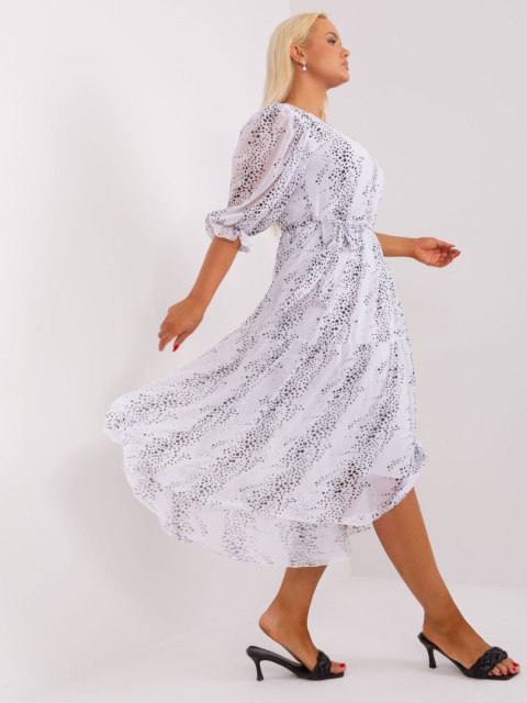 Sukienka LK-SK-509344.37 biało-czarny M/L