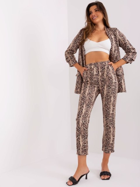 Spodnie DHJ-SP-13926-3.67P czarno-beżowy L