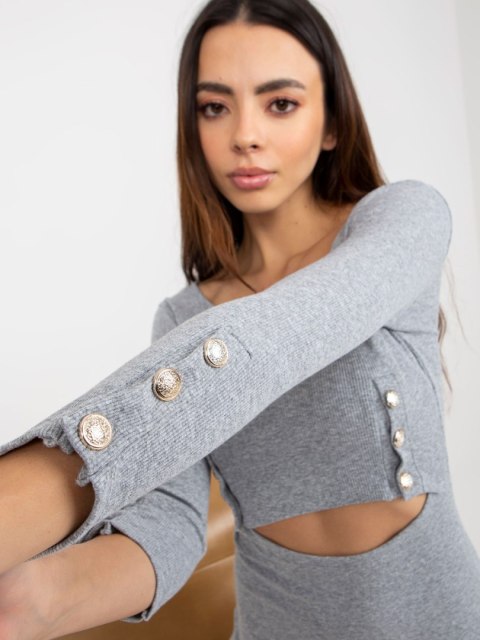 Sukienka EM-SK-HS-20-311.20P szary S/M