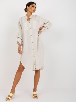 Sukienka TW-SK-BE-199D.85P jasny beżowy L/XL