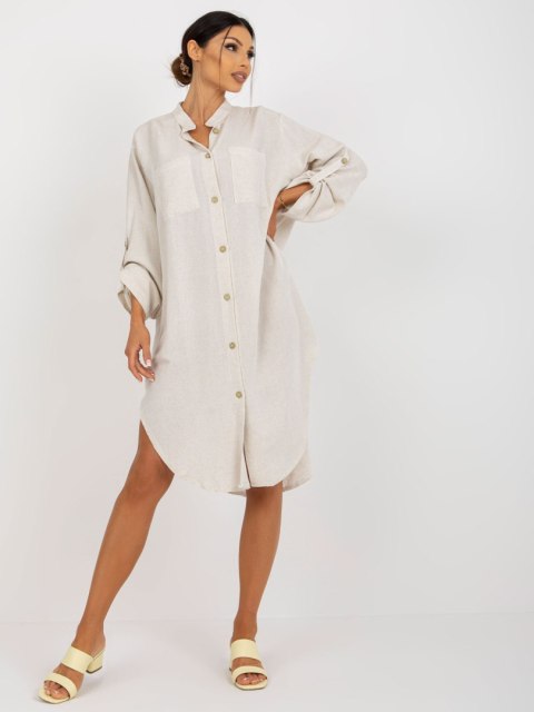 Sukienka TW-SK-BE-199D.85P jasny beżowy L/XL