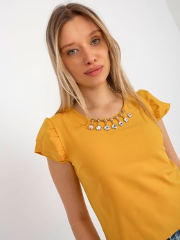 Bluzka LK-BZ-505783.50P ciemny żółty 36