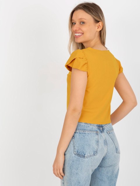 Bluzka LK-BZ-505783.50P ciemny żółty 36