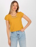 Bluzka LK-BZ-505783.50P ciemny żółty 36