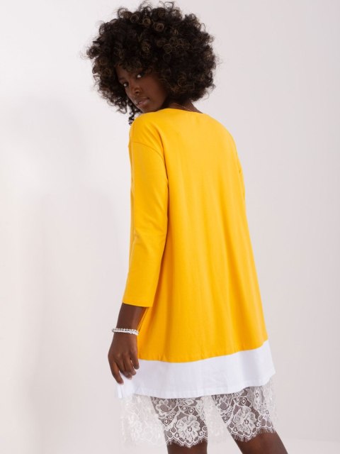 Sukienka EM-SK-HS-20-37.05P ciemny żółty L