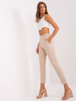 Spodnie TW-SP-OB055.45 jasny beżowy L