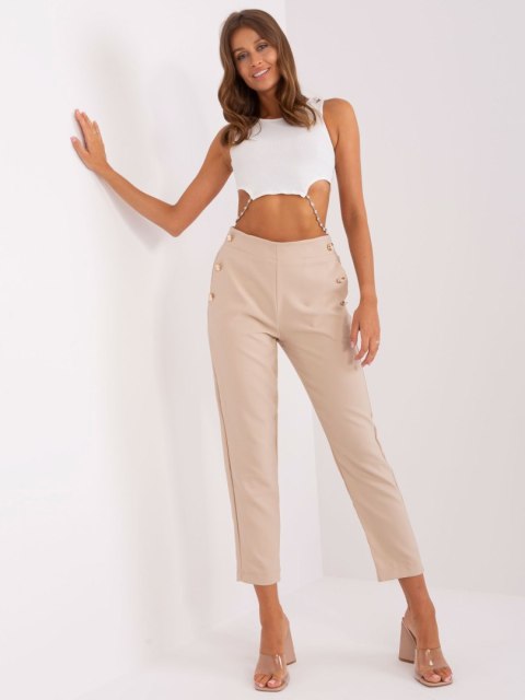 Spodnie TW-SP-OB055.45 jasny beżowy L